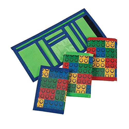 Fun Express Color Brick Party dreifach gefaltete Brieftaschen – 12 Stück von Fun Express