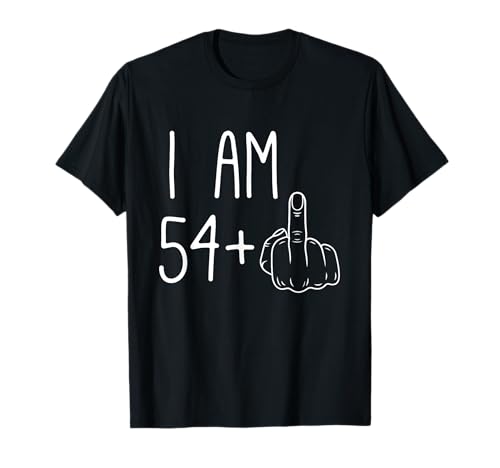 Lustiger 55. Geburtstag Männer Jungen: I Am 54+1 Mittelfinger FCK T-Shirt Lustiger 55. Geburtstag Männer Jungen: I Am 54+1 Mittelfinger FCK T-Shirt von Fun FCK Birthday 55 years old 55th Birthday 1970