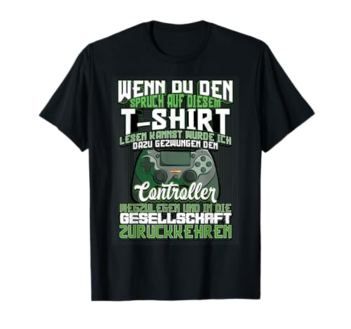 Gamer Zocker Pc Konsole Humor Lustiges Jungs Gaming Zocken T-Shirt Gamer Zocker Pc Konsole Humor Lustiges Jungs Gaming Zocken T-Shirt von Fun Gamer Geschenkideen