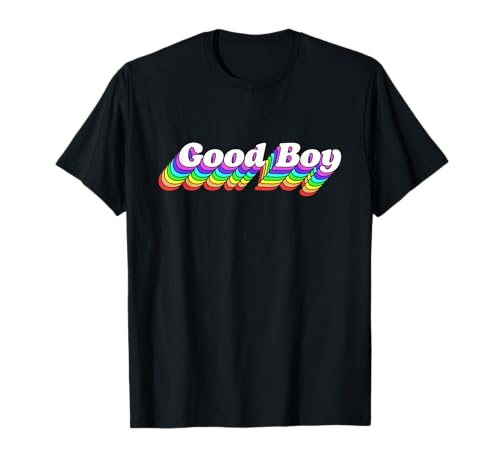 Good Boy Gay Retro LGBTQ Rainbow T-Shirt Good Boy Gay Retro LGBTQ Rainbow T-Shirt von Fun Gay Merch