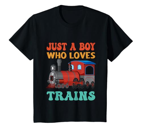 Kinder Nur EIN Junge, der Züge liebt T-Shirt Kinder Nur EIN Junge, der Züge liebt T-Shirt von Fun GiftsTrain Lover