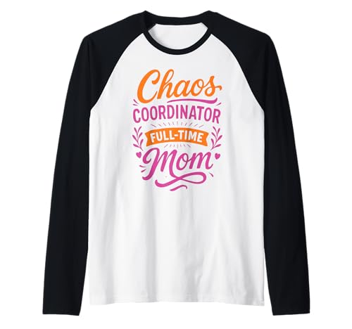 Aktive Mama - Leben Einer Mutter die Familienorganisation Raglan von Fun Graphic Funny Design