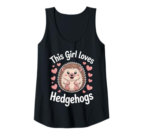 Damen Dieses Mädchen liebt Igel Tank Top Damen Dieses Mädchen liebt Igel Tank Top von Fun Hedgehogs Cool Hedgehog Designs
