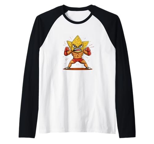 Happy Nacho Wrestler Kostüm für Jungen und Mädchen Raglan von Fun Nacho Wrestler Outfit