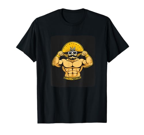 Muscle Nacho Wrestler Kostüm für Erwachsene und Kinder T-Shirt von Fun Nacho Wrestler Outfit