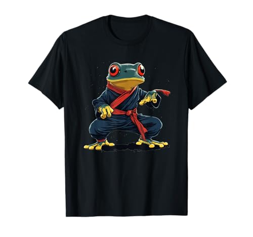 Cooles Karate Frosch Kostüm für Ninja Jungen und Mädchen T-Shirt Cooles Karate Frosch Kostüm für Ninja Jungen und Mädchen T-Shirt von Fun Ninja Frog