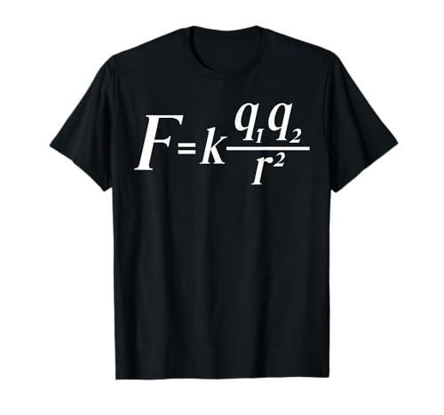 Coulomb's Law Equation for Men Women. T-Shirt Coulomb's Law Equation for Men Women. T-Shirt von Fun Physics Products