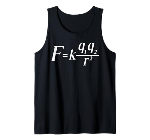 Coulomb's Law Equation for Men Women. Tank Top Coulomb's Law Equation for Men Women. Tank Top von Fun Physics Products