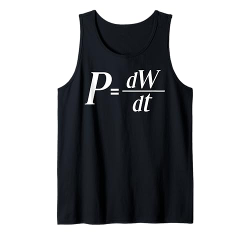 Power Derivative of Work for Men Women. Tank Top Power Derivative of Work for Men Women. Tank Top von Fun Physics Products