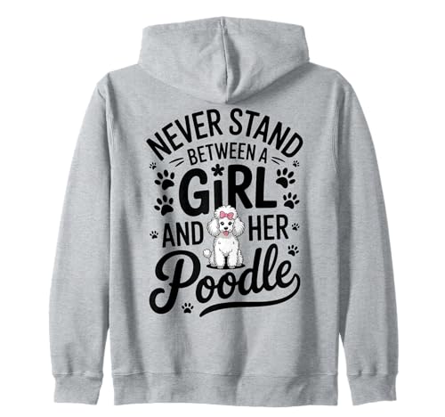 Lustiger Pudel für Mädchen Kapuzenjacke Lustiger Pudel für Mädchen Kapuzenjacke von Fun Poodle Cute Poodle Design