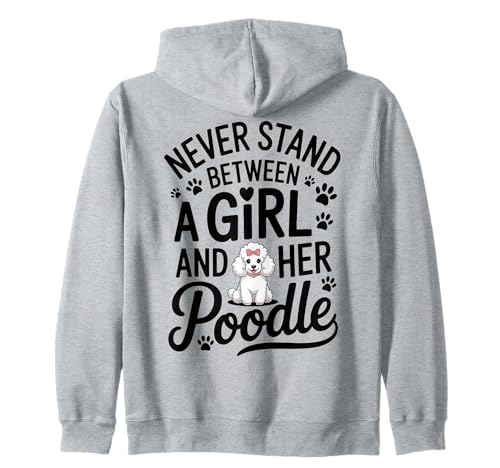 Lustiger Pudel für Mädchen Kapuzenjacke Lustiger Pudel für Mädchen Kapuzenjacke von Fun Poodle Cute Poodle Designs