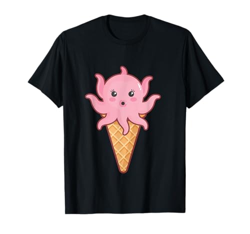 Tintenfisch - Oktopus Eistüte Spaß Meer Tierliebhaber Junge/Mädchen T-Shirt Tintenfisch - Oktopus Eistüte Spaß Meer Tierliebhaber Junge/Mädchen T-Shirt von Fun Sea Animal Designs
