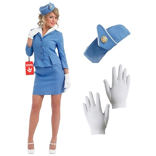 Fun Shack Kostüm Stewardess für Damen, Flugbegleiterin, Perfekt für Karneval und Halloween, M von Fun Shack