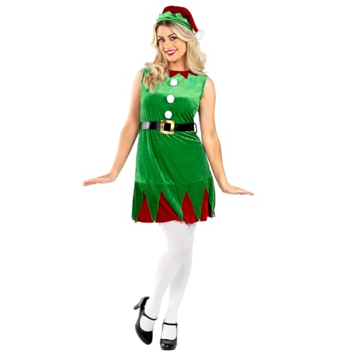 Fun Shack Kostüm Weihnachtself für Damen, Wichtel Elfe, Perfekt für Weihnachten und Festliche Anlässe, S von Fun Shack