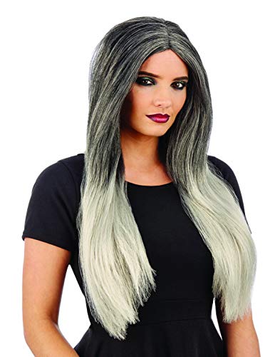 Fun Shack Graue Langhaar Kostüm Perücke für Damen, Hexen Perücke - Einheitsgröße von Fun Shack