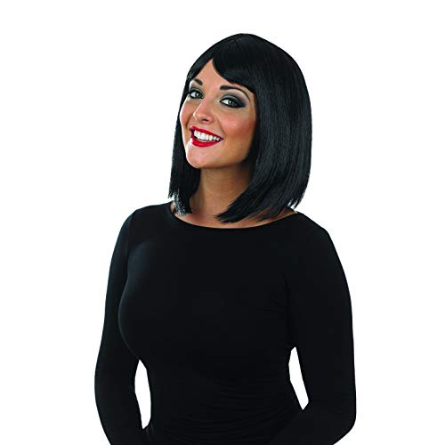 Fun Shack Schwarze Bob Perücke Damen, Perücke Bob Schwarz, Bob Perücke Schwarz, Perücke Schwarz Bob, Schwarzer Bob Perücke, Schwarze Perücke Bob, Perrücke Frauen Schwarz Bob von Fun Shack