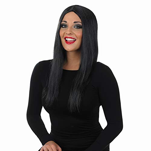 Fun Shack Schwarze lange Kostüm Perücke für Damen, Halloween und Karneval - Einheitsgröße von Fun Shack