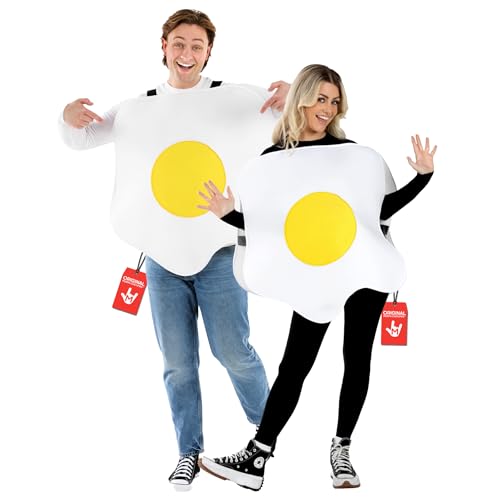 Fun Shack Spiegelei Kostüm Damen Und Herren, Kostüm Spiegelei, Kostüm Ei, Spiegelei Speck Kostüm, Ei Kostüm Erwachsene von Fun Shack