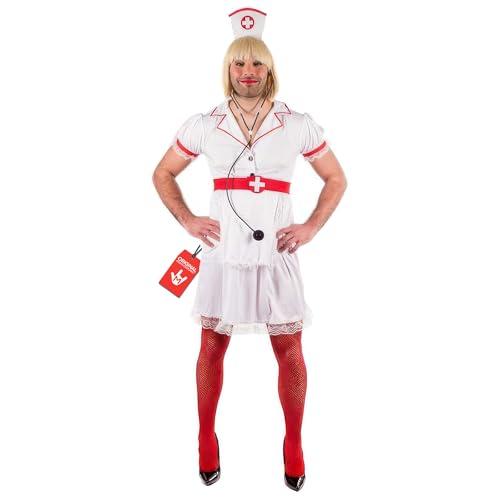 Fun Shack Kostüm Krankenschwester für Herren, Lustig für Fasching und Karneval, Travestie Verkleidung, XL von Fun Shack