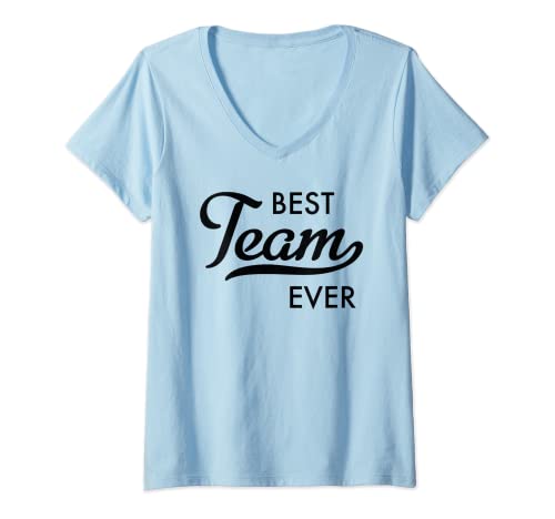 Damen Bestes Team aller Zeiten T-Shirt mit V-Ausschnitt Damen Bestes Team aller Zeiten T-Shirt mit V-Ausschnitt von Fun Shirts