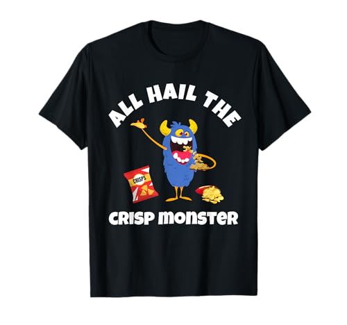Chips, lustige Snack-Liebhaber für Kinder, alle grüßen Crisp Monster T-Shirt Chips, lustige Snack-Liebhaber für Kinder, alle grüßen Crisp Monster T-Shirt von Fun Snack Designs For Students Kids and Children
