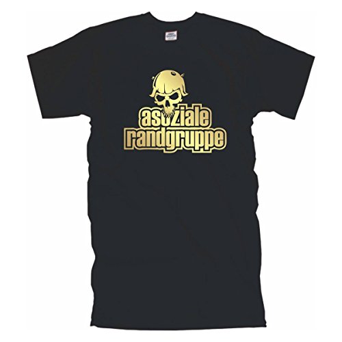 Asoziale Randgruppe edel bedrucktes Herren T-Shirt mit coolem Motiv, Funshirt witziges Geschenk, Baumwolle auch in Übergrößen (BL098) 10XL von Fun T-Shirt
