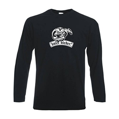 Longsleeve Rostock kniet nieder Ihr Bauern Fan Städteshirt, Herren Langarm T-Shirt, bedrucktes Langarmshirt auch große Größen (SFU12-19b) M von Fun T-Shirt