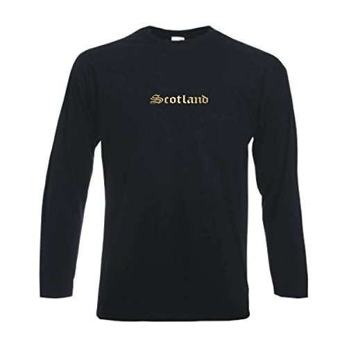 Longsleeve Schottland Scotland Harder Than The Rest Langarm T-Shirt Herren Länder Fan Shirt Cooles Langarmshirt Übergrößen (WMS08-54b) XXL von Fun T-Shirt