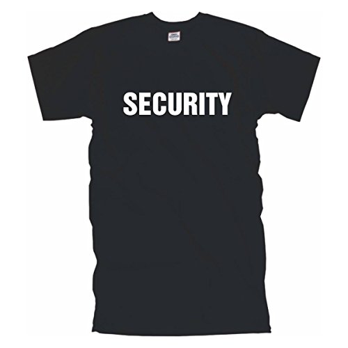 Security - bedrucktes schwarzes Männer T-Shirt, Sicherheitsdienst Arbeitskleidung Berufskleidung Workwear Baumwolle auch Übergrößen (BL057) 10XL von Fun T-Shirt