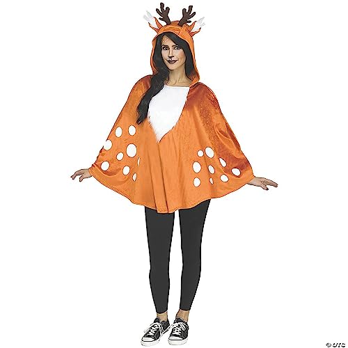 Fun World Hooded Deer Poncho for Women Standard von Fun World