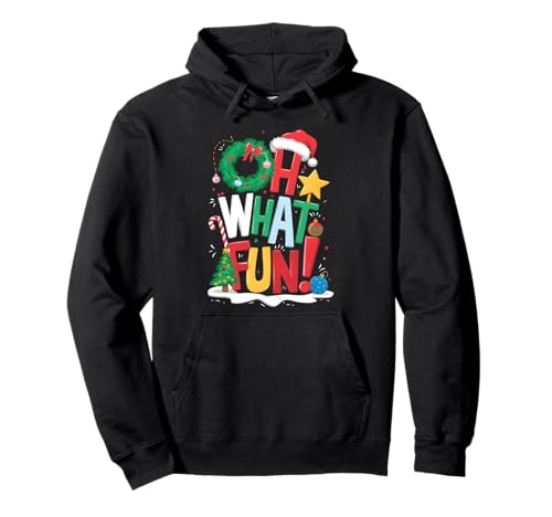 Oh What Fun Weihnachtskranz Baum Weihnachten Festlich Urlaub Frauen Pullover Hoodie Oh What Fun Weihnachtskranz Baum Weihnachten Festlich Urlaub Frauen Pullover Hoodie von Fun Xmas Santa Hat Family Men Kids