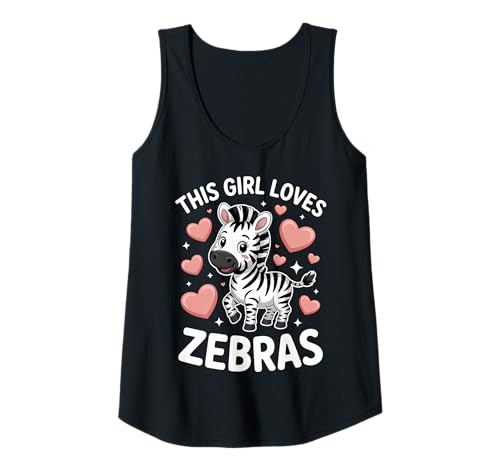Damen Dieses Mädchen liebt Zebras Tank Top Damen Dieses Mädchen liebt Zebras Tank Top von Fun Zebras Cool Zebra Design