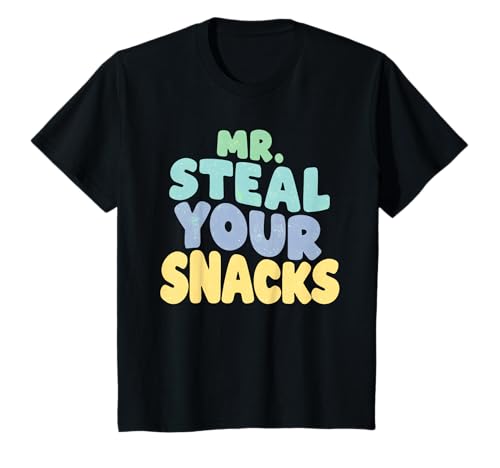 Mr Steal Your Snacks Lustiger Retro-Snackdieb für Kinder T-Shirt Mr Steal Your Snacks Lustiger Retro-Snackdieb für Kinder T-Shirt von Fun and Playful Snack Designs for Snack Enthusiast