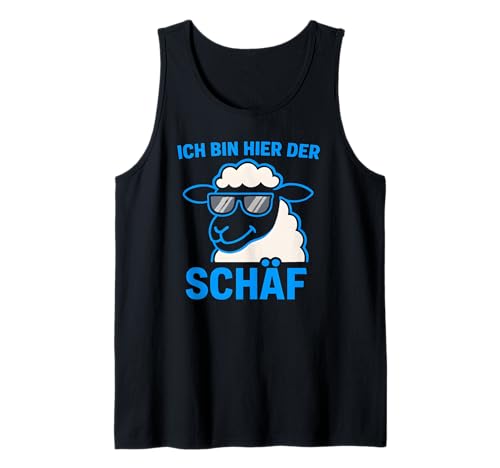 Herren Ich Bin Hier Der Schäf - Lustiges Schaf Chef Tank Top von Fun & Humor Sprüche & Geschenke