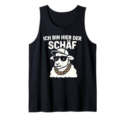 Herren Ich Bin Hier Der Schäf - Lustiges Schaf Chef Tank Top von Fun & Humor Sprüche & Geschenke