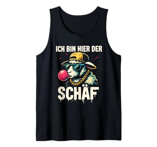 Herren Ich Bin Hier Der Schäf - Lustiges Schaf Chef Tank Top von Fun & Humor Sprüche & Geschenke