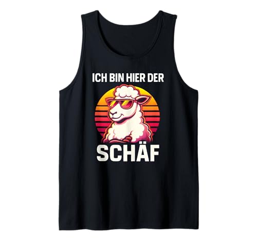 Herren Ich Bin Hier Der Schäf - Lustiges Schaf Chef Tank Top von Fun & Humor Sprüche & Geschenke
