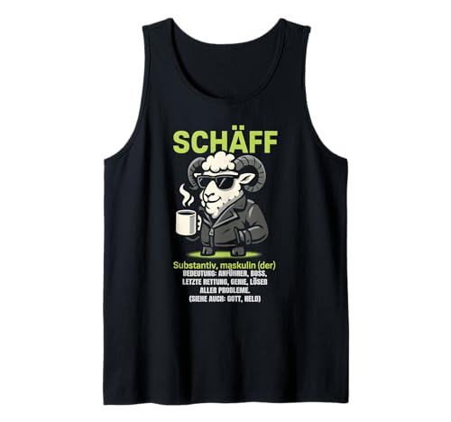 Herren Schäff Definition - Lustiges Schaf Chef Tank Top Herren Schäff Definition - Lustiges Schaf Chef Tank Top von Fun & Humor Sprüche & Geschenke