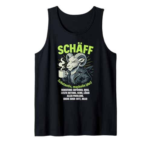 Herren Schäff Definition - Lustiges Schaf Chef Tank Top Herren Schäff Definition - Lustiges Schaf Chef Tank Top von Fun & Humor Sprüche & Geschenke