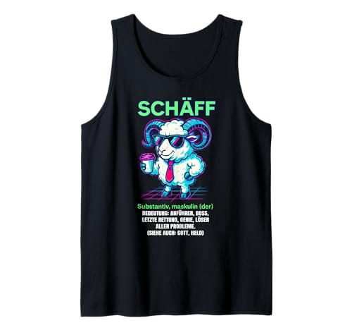 Herren Schäff Definition - Lustiges Schaf Chef Tank Top Herren Schäff Definition - Lustiges Schaf Chef Tank Top von Fun & Humor Sprüche & Geschenke