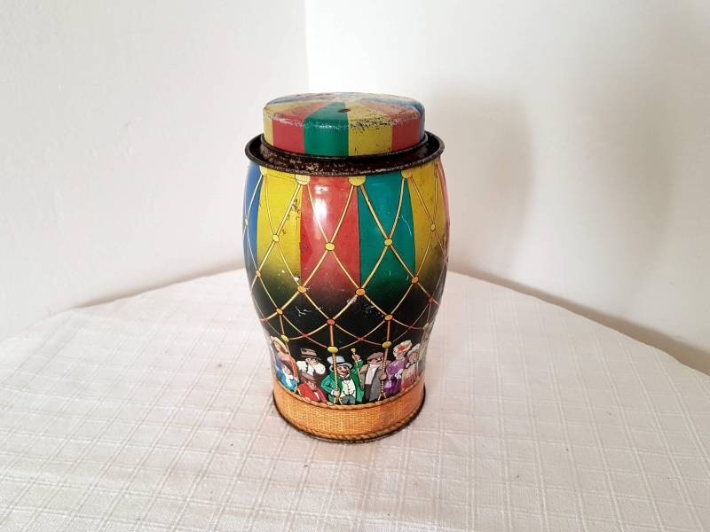 Vintage Zinn Dose Fudge Balloon Made in England von FunAntic