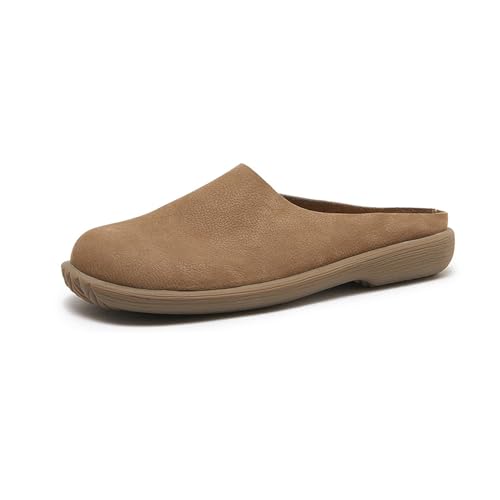 FunParrot Damen-Pantoletten, lässig, modisch, bequem, für drinnen und draußen, den ganzen Tag, Leder-Obersohle, weiche Gummisohle, langlebig, CAMEL, 37.5 EU FunParrot Damen-Pantoletten, lässig, modisch, bequem, für drinnen und draußen, den ganzen Tag, Leder-Obersohle, weiche Gummisohle, langlebig, CAMEL, 37.5 EU von FunParrot