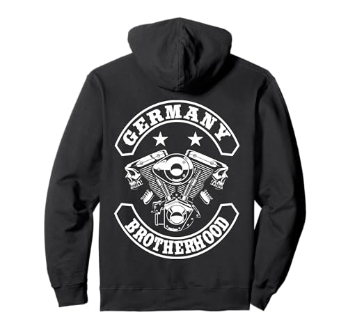 Brotherhood Motorrad Club Biker Patch Germany MC Pullover Hoodie Brotherhood Motorrad Club Biker Patch Germany MC Pullover Hoodie von FunShirtDealer für Biker