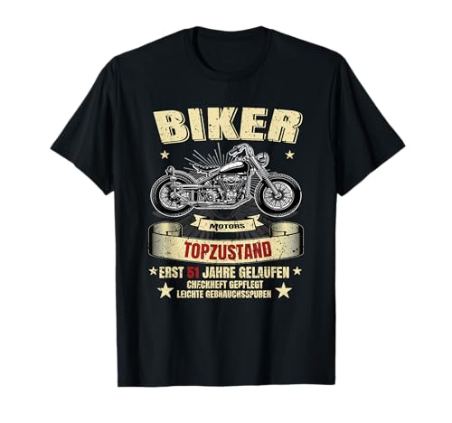 Herren 51. Geburtstag Mann Biker Motorrad Legenden Geschenkidee T-Shirt Herren 51. Geburtstag Mann Biker Motorrad Legenden Geschenkidee T-Shirt von FunShirtDealer für Biker