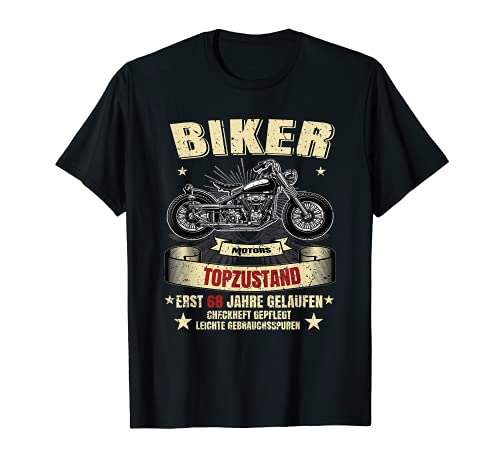 Herren 68. Geburtstag Mann Biker Motorrad Legenden Geschenkidee T-Shirt Herren 68. Geburtstag Mann Biker Motorrad Legenden Geschenkidee T-Shirt von FunShirtDealer für Biker