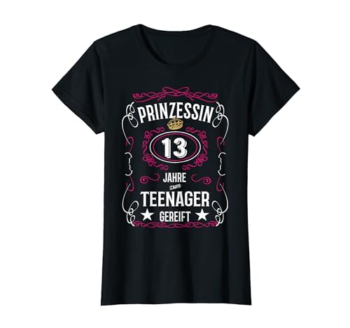 13. Geburtstag Geschenk Mädchen Endlich 13 lustiger Spruch T-Shirt von FunShirtDealer