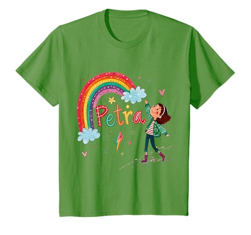 Kinder Regenbogen Design "Petra" T-Shirt von FunShirtDealer