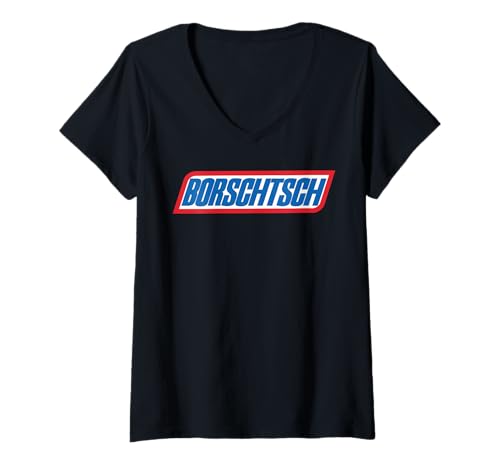 Damen Borschtsch - Lustiger Spruch T-Shirt mit V-Ausschnitt Damen Borschtsch - Lustiger Spruch T-Shirt mit V-Ausschnitt von FunShop
