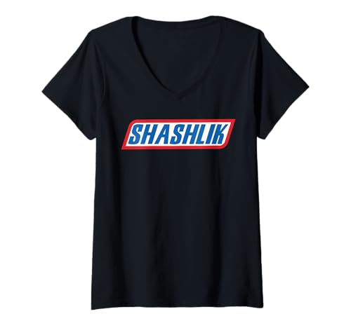 Damen Shashlik - Lustiger Spruch T-Shirt mit V-Ausschnitt Damen Shashlik - Lustiger Spruch T-Shirt mit V-Ausschnitt von FunShop
