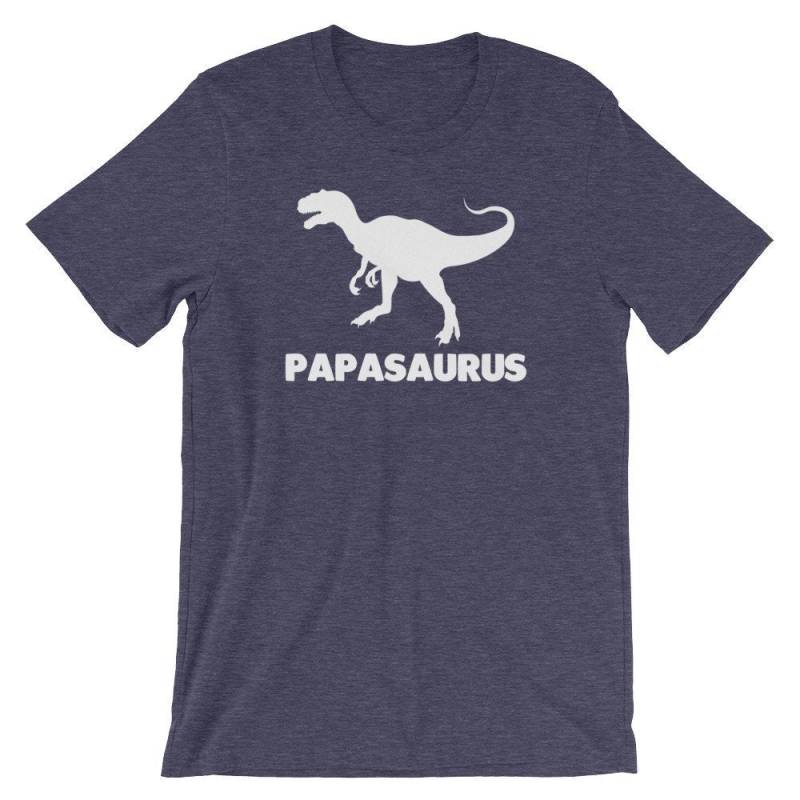 Papasaurus T-Shirt Lustiges Vatertags Dinosaurier T-Shirt von FunStuff2Go